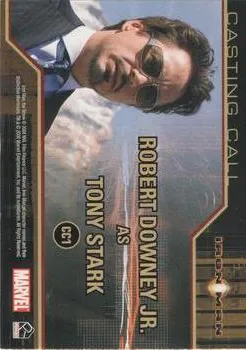 Tony Stark - Robert Downey Jr. - back