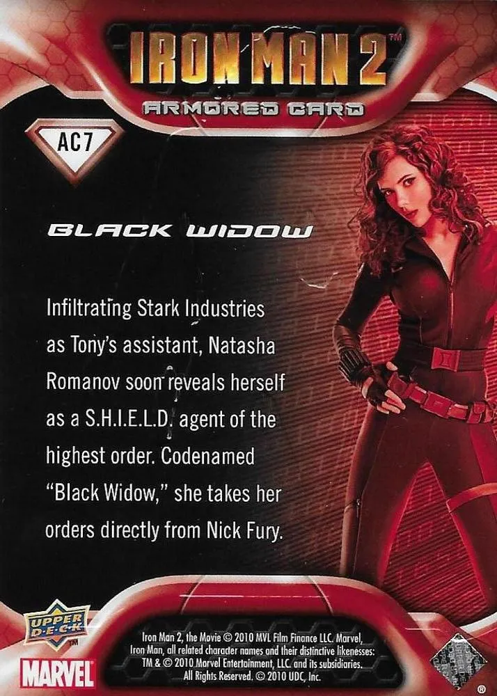 Black Widow - Scarlett Johansson - back