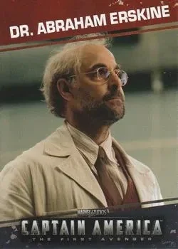 Stanley Tucci as Dr. Abraham Erskine debut card - Captain America The First Avenger