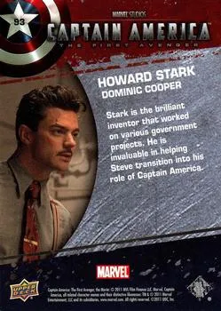 Howard Stark - Dominic Cooper - back