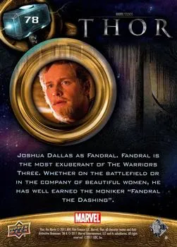 Fandral - Josh Dallas - back