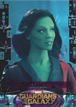 Gamora debut card - Zoe Saldana - Guardians of the Galaxy