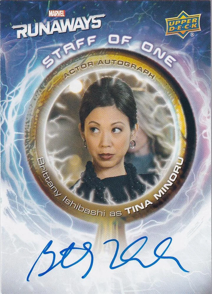 Tina Minoru debut card - Brittany Ishibashi - Runaways