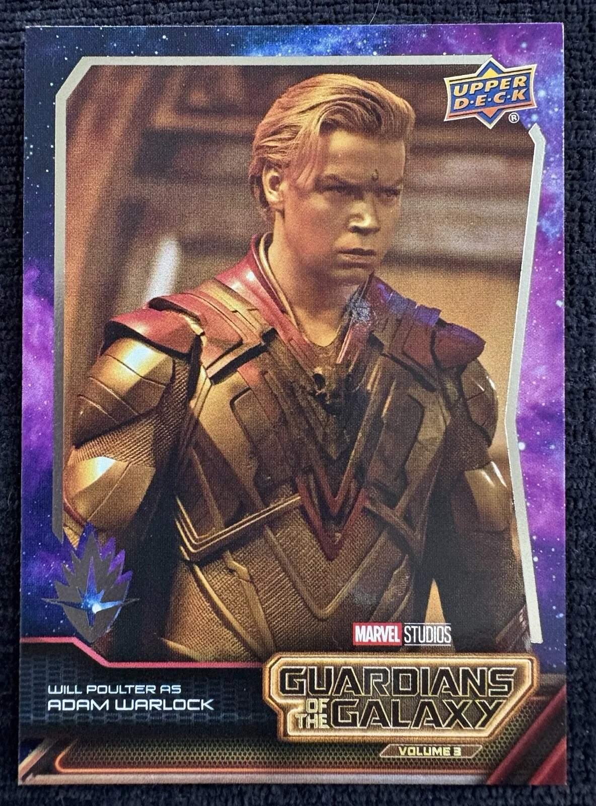 Adam Warlock debut card - Will Poulter - Guardians of the Galaxy Volume 3