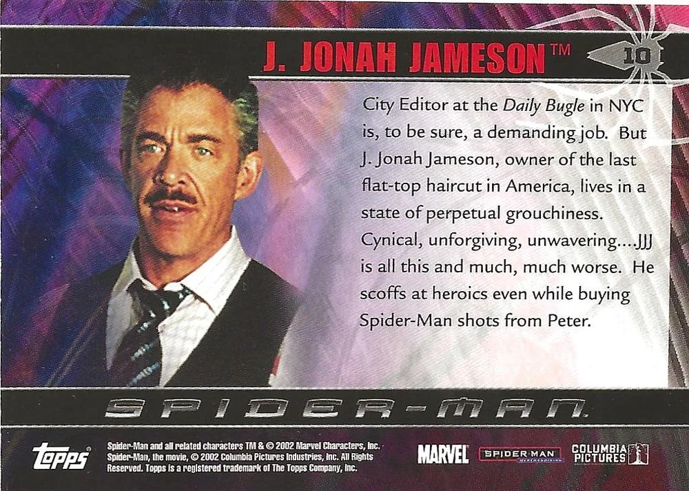 J. Jonah Jameson - J.K. Simmons - back