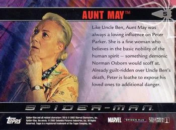 Aunt May - Rosemary Harris - back
