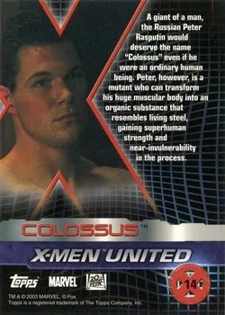 Colossus - Daniel Cudmore - back