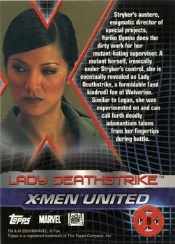 Lady Deathstrike - Kelly Hu - back