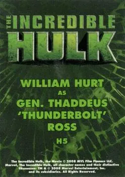 General Thaddeus Ross - William Hurt - back